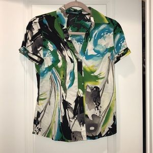 Express button down with stretch EUC size small SM